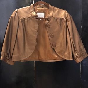 Madison Marcus cropped leather jacket